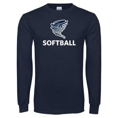  Navy Long Sleeve T-Shirt - Softball
