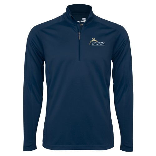  Syntrel Navy Interlock 1/4 Zip - Centenary University Logo