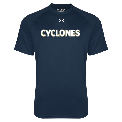  Under Armour Navy Tech Tee - Cyclones