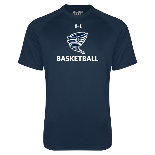  Under Armour Navy Tech Tee - Basketball