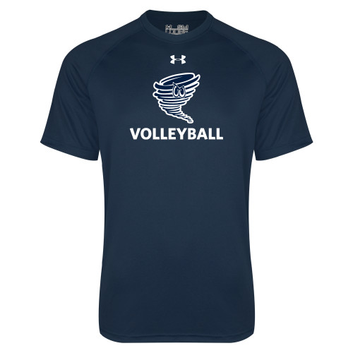  Under Armour Navy Tech Tee - Volleyball