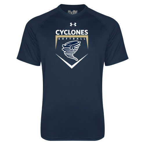  Under Armour Navy Tech Tee - Cyclones Softball Home Plate