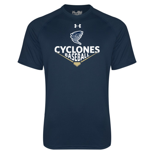  Under Armour Navy Tech Tee - Cyclones Baseball Diamond