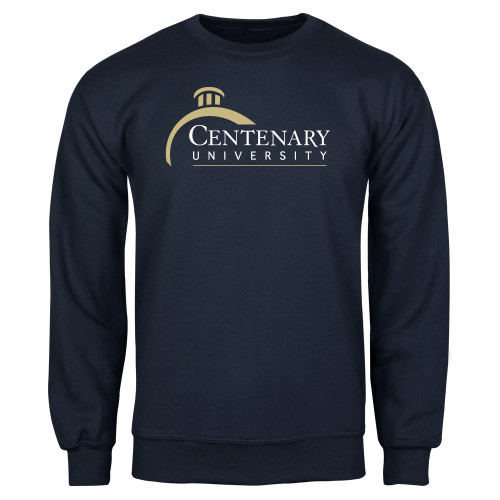  Navy Fleece Crew - Centenary University Logo