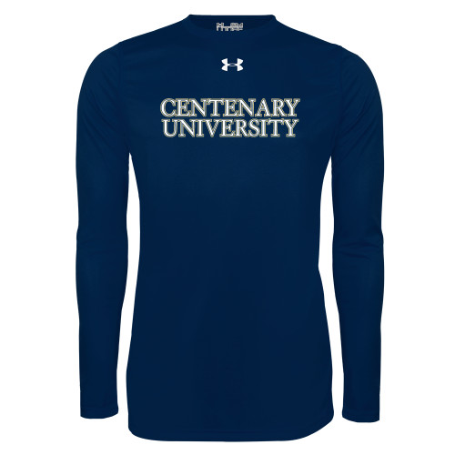  Under Armour Navy Long Sleeve Tech Tee - Centenary University