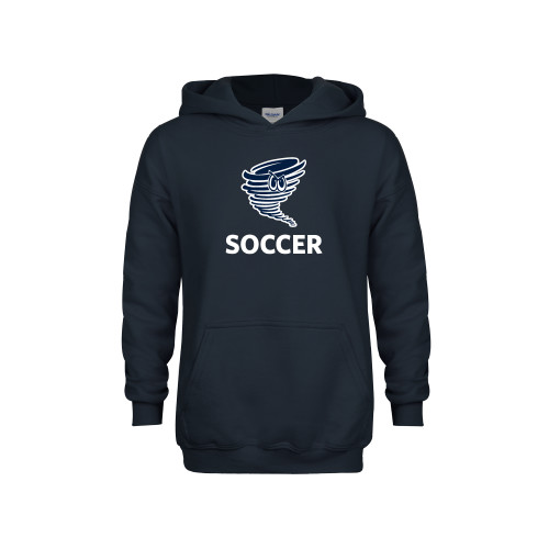  Youth Navy Fleece Hoodie - Soccer