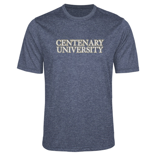  Navy Heather Performance Contender Tee - Centenary University