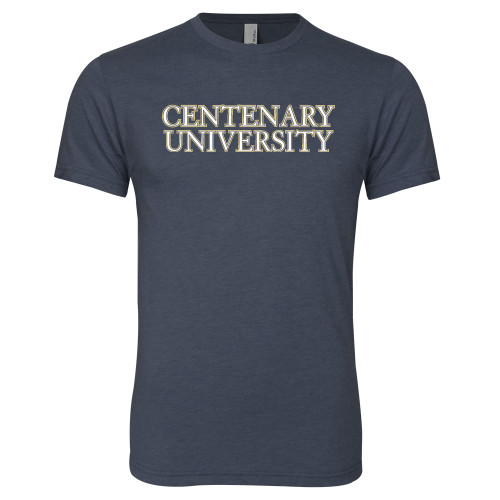 Next Level Navy Triblend Tee - Centenary University