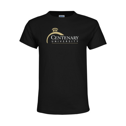  Youth Black T Shirt - Centenary University Logo