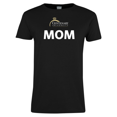  Womens Black Short Sleeve Tee - Mom