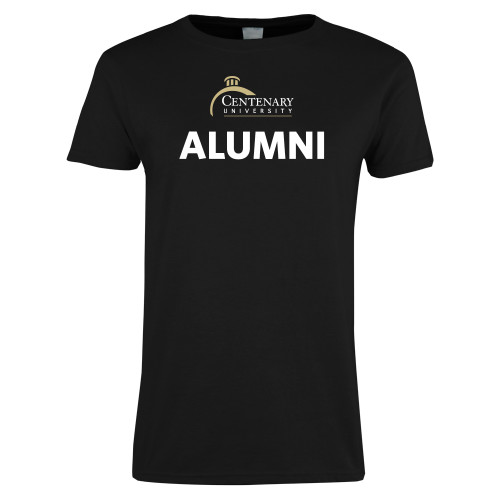  Womens Black Short Sleeve Tee - Alumni