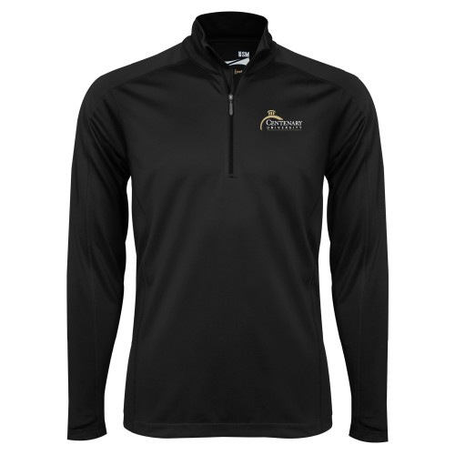  Syntrel Black Interlock 1/4 Zip - Centenary University Logo
