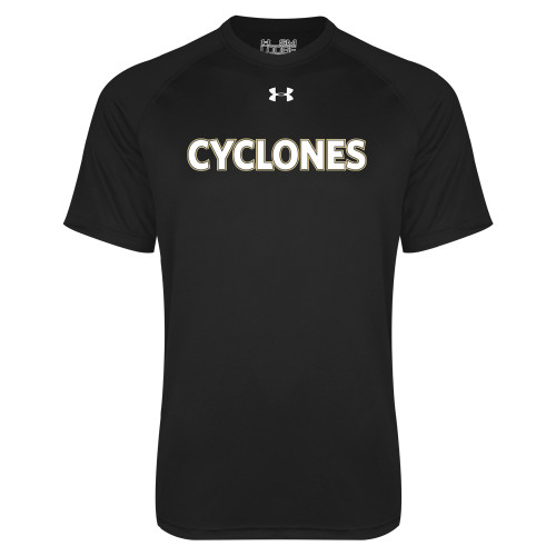  Under Armour Black Tech Tee - Cyclones