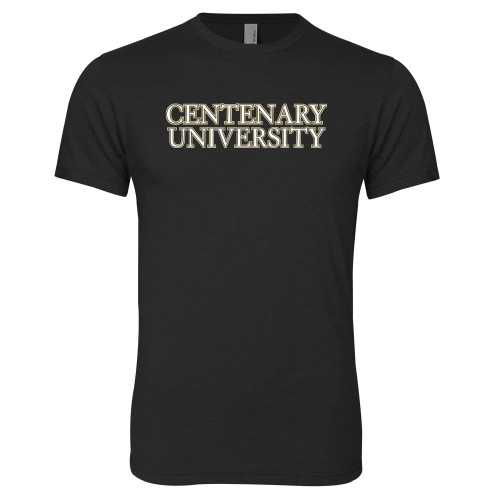  Next Level Black Triblend Tee - Centenary University
