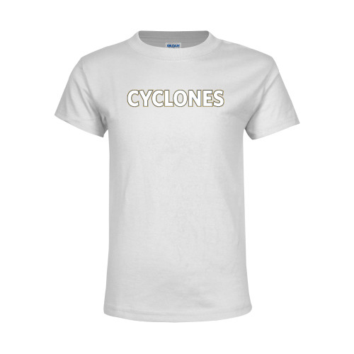  Youth White T Shirt - Cyclones