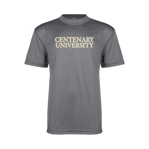  Youth Performance Grey Concrete Tee - Centenary University