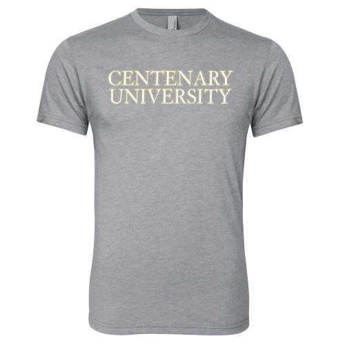  Next Level Heather Grey Triblend Tee - Centenary University