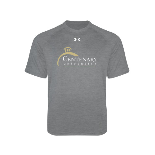 Under Armour Youth Grey Tech Tee - Centenary University Logo