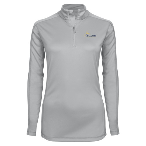  Syntrel Womens Platinum Interlock 1/4 Zip - Centenary University Logo