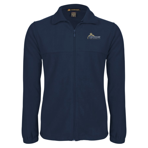  Navy Fleece Full Zip  Jacket - Centenary University Logo