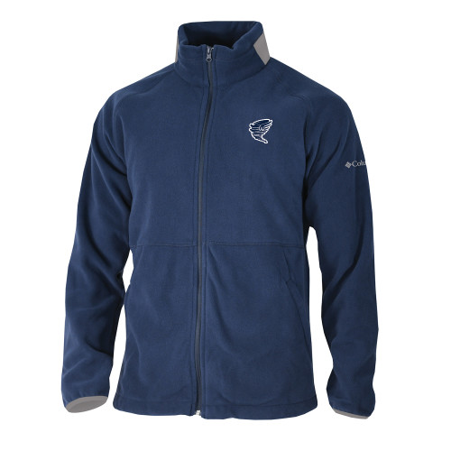  Columbia Navy Everest Ridge Fleece Full Zip Jacket - Cyclone Athletic Logo