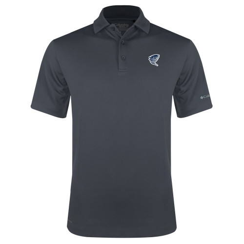  Columbia Charcoal Omni Wick Drive Polo - Cyclone Athletic Logo