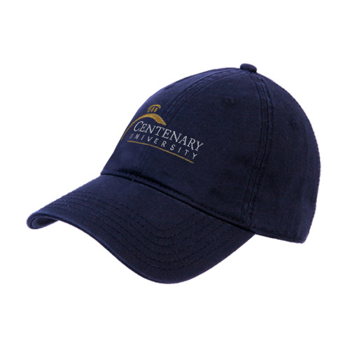  Navy Unstructured Adjustable Low Profile Hat - Centenary University Logo