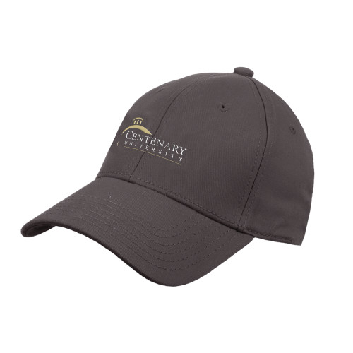  Charcoal Structured Adjustable Pro Style Hat - Centenary University Logo