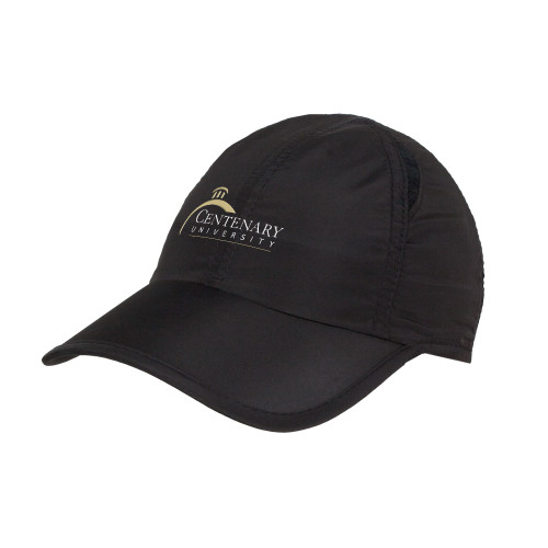  Black Performance Cap - Centenary University Logo