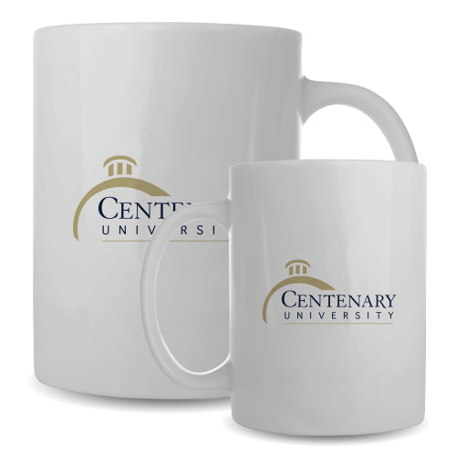  Full Color White Mug 15oz - Centenary University Logo