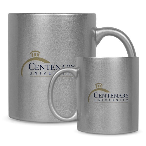  Full Color Silver Metallic Mug 11oz - Centenary University Logo
