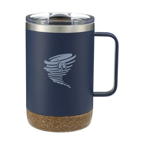  Valhalla Vacuum Insulated Camp Navy Mug 14oz - Cyclone Athletic Logo Engraved