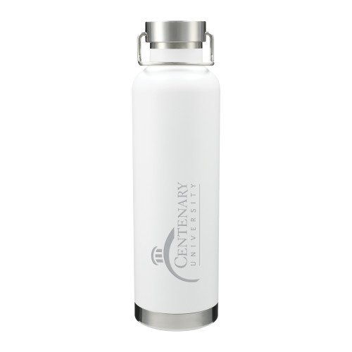  Thor Copper Vacuum Insulated White Bottle 32oz - Centenary University Logo Engraved