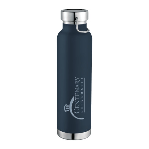  Thor Copper Vacuum Insulated Navy Bottle 22oz - Centenary University Logo Engraved