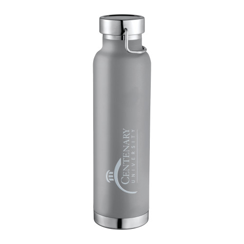  Thor Copper Vacuum Insulated Grey Bottle 22oz - Centenary University Logo Engraved
