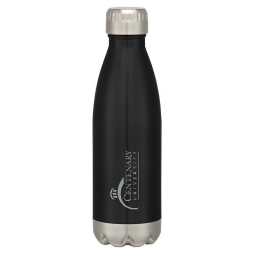  Swig Stainless Steel Black Bottle 16oz - Centenary University Logo Engraved