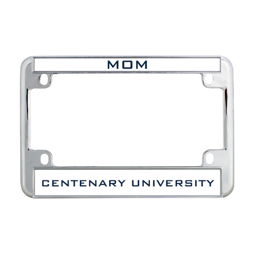  Metal Motorcycle License Plate Frame in Chrome - Mom