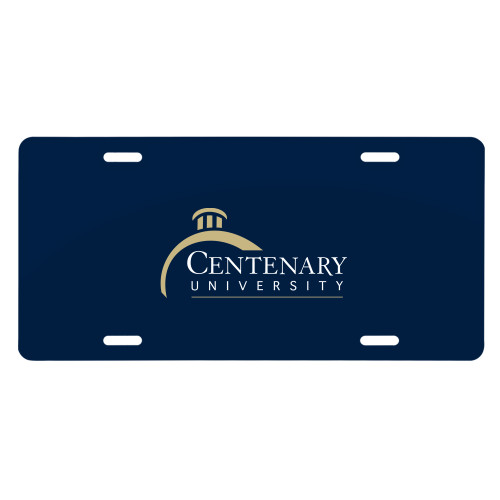  License Plate - Centenary University Logo