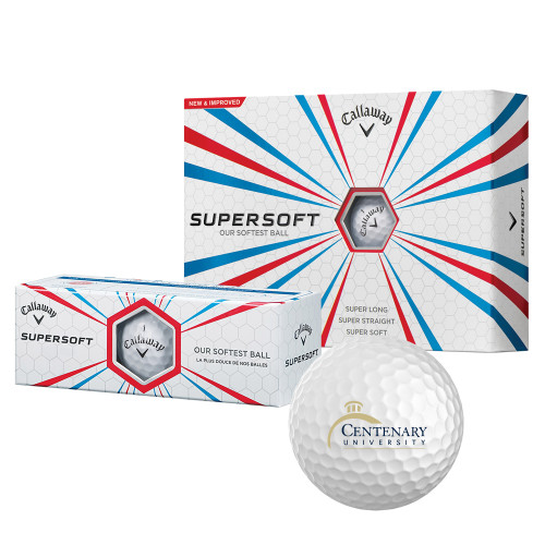  Callaway Supersoft Golf Balls 12/pkg - Centenary University Logo