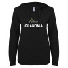 Thumbnail image for  ENZA Womens Black V Notch Raw Edge Fleece Hoodie