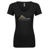 Thumbnail image for  Next Level Womens Black Ideal V Tee