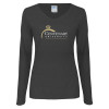 Thumbnail image for  Womens Dark Heather Long Sleeve V Neck Tee 