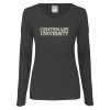 Thumbnail image for  Womens Dark Heather Long Sleeve V Neck Tee 