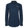 Thumbnail image for  Womens Navy Twill Button Down Long Sleeve 