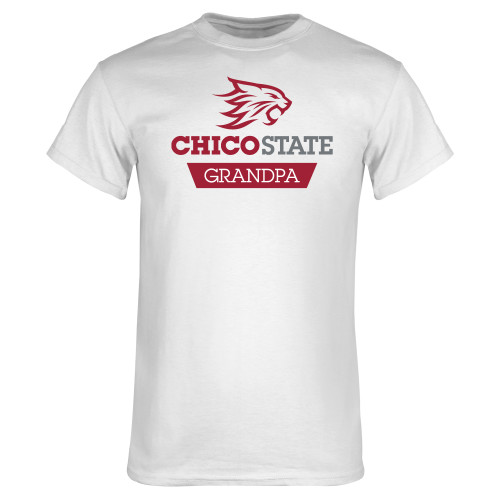  White T Shirt - Chico State Grandpa