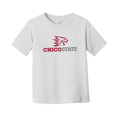  Toddler White T Shirt - Chico State Primary Mark