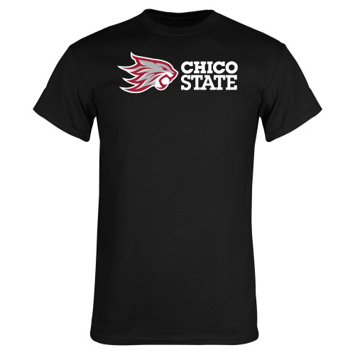  Black T Shirt - Chico State Horizontal Mark