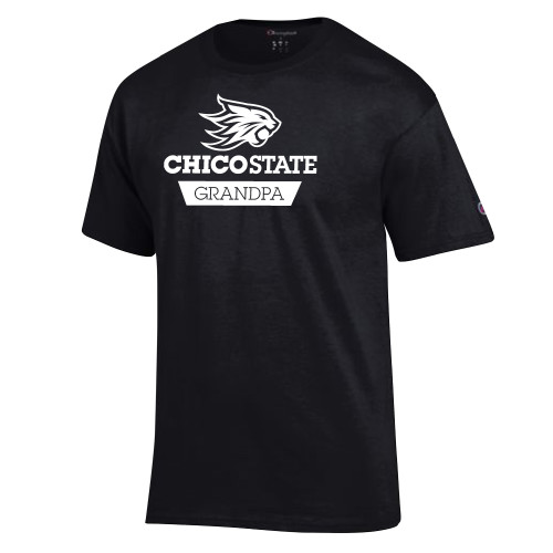  Champion Black T Shirt - Chico State Grandpa