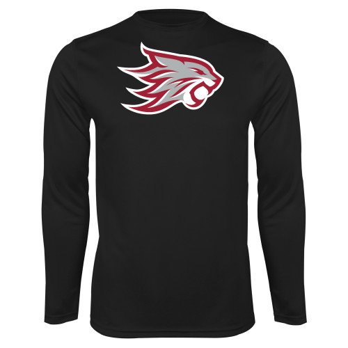  Black Performance Long Sleeve Shirt - Wildcat Head
