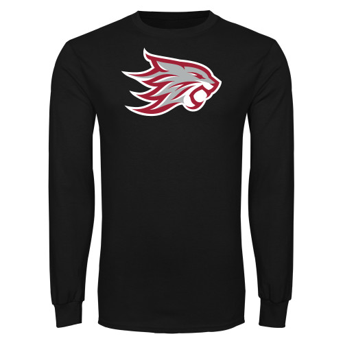  Black Long Sleeve T Shirt - Wildcat Head